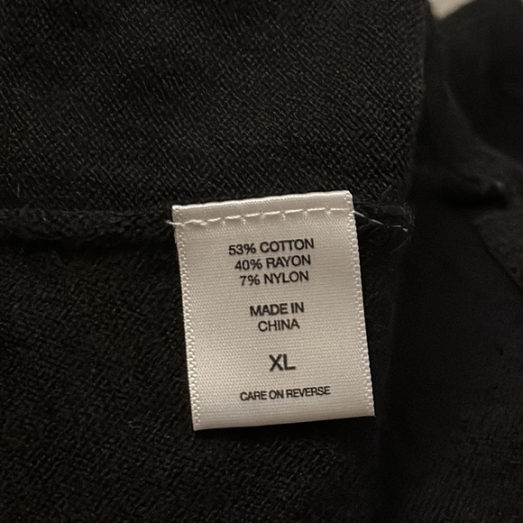 Soho JEANS NEW YORK & COMPANY Women BLACK Pullover Sweater XL - Picture 3 of 4